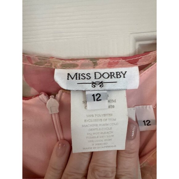 Vintage 90's Miss Dorby Pink Floral Sleeveless Maxi Dress And Jacket Size 12 - Picture 5 of 13